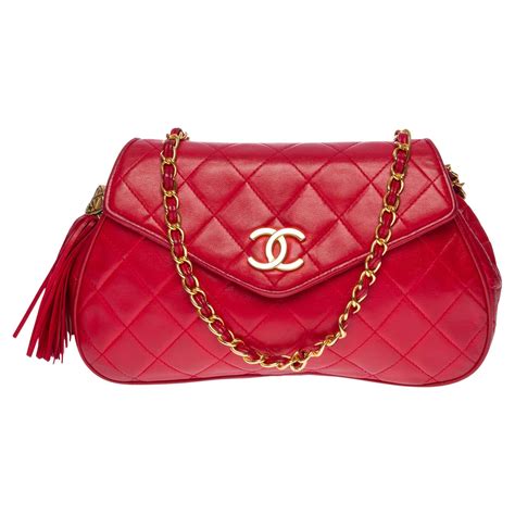 chanel hardware red flap buckle